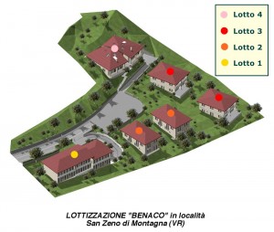 Lottizzazione Benaco Rendering del Progetto Benaco a S. Zeno di Montagna